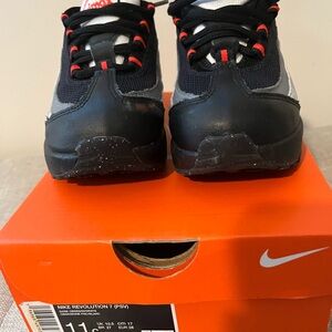 Nike Kids Sneakers - Black, Red, and White